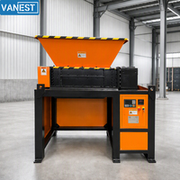 Broyeur de métaux à arbre unique robuste VANEST, machine de broyage de ferraille, broyeur de laiton pour recyclage