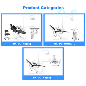 BIOFOUNT Tandartsstoel RX-DU-H1(R2)-T 90° Draaibare Zijbox Design 24V Motor Luchtdruk 0,5-0,8MPa Metaal & Staal - Product Image 2