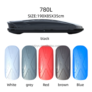 Boîte de <span class=keywords><strong>toit</strong></span> à double ouverture 780L avec serrure antivol et kit de barres transversales - Product Image 3