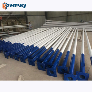 Poteau d'éclairage extérieur en acier galvanisé à chaud et peint Hepu 4m 5m 6m 7m 8m 9m - Product Image 6
