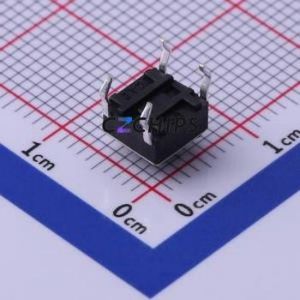 UK-B0202G50-DP25Y Tactile Switch Through hole-4P,6x6mm Switch Single Pole Single Throw Round Button 2.5N Through Hole - Product Image 2