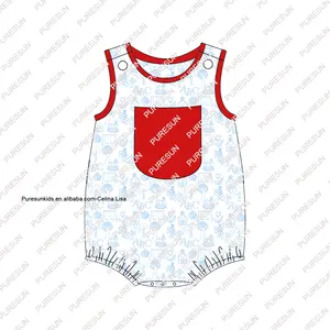 Puresun Customized Kids Clothes Back To School Print In Toile Baby Girls Outfits Toddler Sibling Set