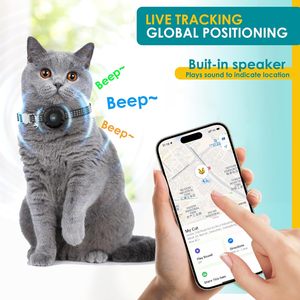 HONGTOP H Traceur GPS pour chat, collier noir, étanche, suivi en temps réel pour chats avec Bluetooth, compatible iOS - Product Image 3