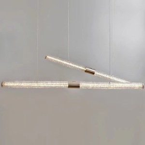 Lámpara Lineal de Diseño Nórdico para Restaurante, Estudio, Bar, Oficina, Mostrador, Sala de Exposiciones, Lámpara de Araña Larga - Product Image 4