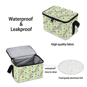 Tùy Chỉnh Aloha Puakenikeni Lei Tôm Sushi Cắm Trại Rượu Vang Mềm Hai Mặt Cách Nhiệt Isothermal Tote Túi Thực Phẩm Mát - Product Image 5