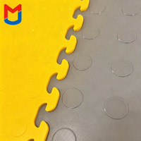 Dalles de sol modulaires en PVC à emboîtement en croissant, étanches, pour atelier de detailing automobile – Vente directe usine