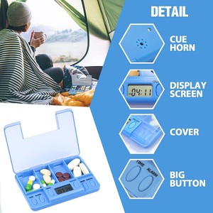 Bán Chạy Hẹn Giờ Báo Thức Du Lịch Tự Hẹn Giờ Hộp Thuốc Tổ Chức Hàng Tuần Thuốc Quả Điện Tử 4 Ngăn Trường Hợp Nhắc Nhở - Product Image 5