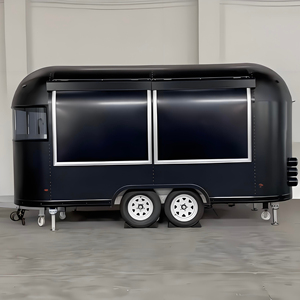 Chariot de restauration de rue polyvalent avec système de freinage amélioré et étagères amovibles pour les marchés nocturnes et la vente en zone piétonne - Product Image 1