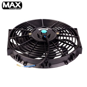 Đen 12 "DC 12V 80W Cong 10 Blade <span class=keywords><strong>Universal</strong></span> Auto Racing Parts Quạt Tản Nhiệt Mỏng Hệ Thống Làm Mát Quạt Tản Nhiệt Quạt Làm Mát - Product Image 3