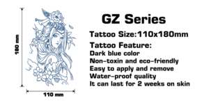 Tatuajes de Dragón Realistas y Sensuales para Hombres, Mujeres y Adultos, para Piernas, Brazos y Medios Brazos, Pegatinas de Tatuajes Falsos Semipermanentes - Product Image 2