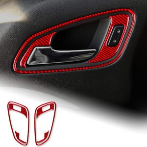 Garniture intérieure d'autocollant de cadre de poignée de porte de voiture en Fiber de carbone pour Chevrolet Colorado GMC <span class=keywords><strong>Canyon</strong></span> 2015-2020 nouvelle modification créative - Product Image 2