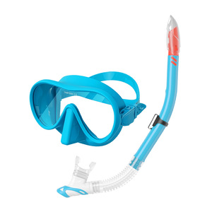 Ensemble masque et tuba de plongée en verre trempé 4,0 mm, silicone liquide, réglable, entièrement étanche, équipement de sports nautiques pour adultes - Product Image 5