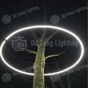 ไฟวงแหวนต้นไม้พลาสติก LED IP65 สำหรับคริสต์มาส ใช้ได้ทั้งภายในและภายนอกอาคาร สำหรับทัวร์กลางคืนและการจัดสวนเชิงศิลปะ ปรับแต่งสีได้ ควบคุมผ่านแอป - Product Image 6