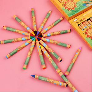 Fabbrica OEM più venduto pastello a buon mercato <span class=keywords><strong>con</strong></span> 12 pezzi colori brillanti pastello a cera per la creazione di disegno vernice - Product Image 5