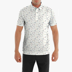 Deolax เสื้อโปโลพิมพ์ลายดิจิทัลผ้าโพลีเอสเตอร์กีฬาผ้าสแปนเด็กซ์สำหรับผู้ชาย - Product Image 2