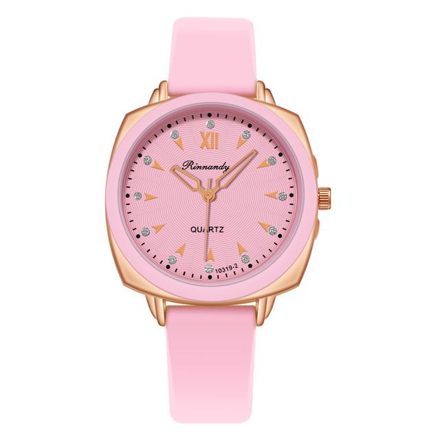 WJ-11412 High Quality Silicone Strap Popular Women Watch Fashion Quartz Movement Female Wristwatch Minimalist Ladies Watches