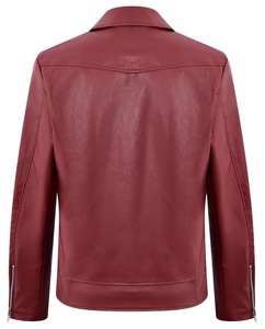 Nuovissimo Giubbotto da Uomo Autunnale Stile Moto in Ecopelle PU con Cerniera e Colletto Revers, Vestibilità Slim, Moda Sehe - Product Image 6