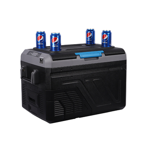 Có Thể Sạc Lại Pin Xe Tủ Lạnh 25L/32L/40L DC 12V-24V Và AC 100V-240V Du Lịch Mát Năng Lượng Mặt Trời Mini Điện Thoại Di Động Tủ Đông Với Bánh Xe - Product Image 4