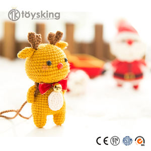 Juego <span class=keywords><strong>de</strong></span> Muñecos Navideños Hechos a Mano - Santa Claus, <span class=keywords><strong>Muñeco</strong></span> <span class=keywords><strong>de</strong></span> <span class=keywords><strong>Nieve</strong></span> y Reno, Decoraciones Navideñas Tejidas, Regalo Festivo Personalizable - Product Image 3