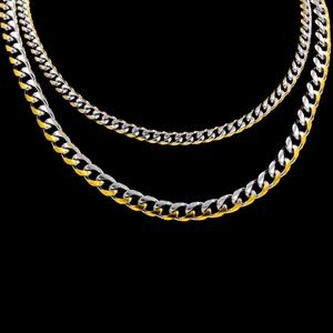 Cadenas Cubanas de Hip Hop al por Mayor, Collares Unisex de Acero Inoxidable con Cierre de Langosta para Hombre - Product Image 4