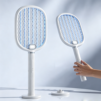 Raquette électrique anti-insectes rechargeable avec batterie 1200 mAh et design portable
