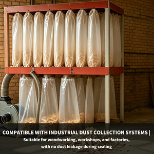Industrial Dust Collector Filter Bags Clear 38 x 72 6 Mil <b>Plastic</b> Dust Collector Bags Tear-resistant Vacuum Filter Bags - Product Image 4
