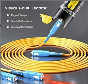 Visual Fault Locator (VFL) 100-120KM Fiber Optic <strong>Cable</strong> <strong>Tester</strong> Meter With Red Light Pen Light Source - Product Image 5