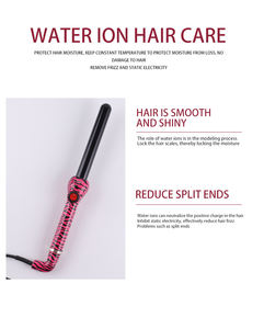 Fer à friser électrique traditionnel à un seul bouton, effet léopard, <span class=keywords><strong>appareil</strong></span> à friser les <span class=keywords><strong>cheveux</strong></span>, chauffage PTC, revêtement céramique, température LED - Product Image 5