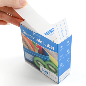Etiquetas Disolubles LIKED, Rectangulares de 1x2 Pulgadas, Autoadhesivas, de Papel, Aptas para Alimentos, para Refrigerador y Microondas - Product Image 1