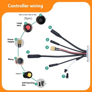 17ATree-Channel <span class=keywords><strong>Controller</strong></span> para Mountain Eike Lithium Battery Modificação para assistência elétrica 24V36V48V Kit350W impermeável - Product Image 6