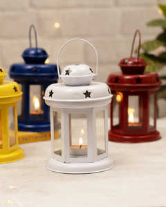 Elegante lanterna di <span class=keywords><strong>vetro</strong></span> Vintage di alta qualità <span class=keywords><strong>in</strong></span> ferro luce del tè <span class=keywords><strong>portacandele</strong></span> per interni/esterni decorazioni per la casa natale appesa lanterna - Product Image 2