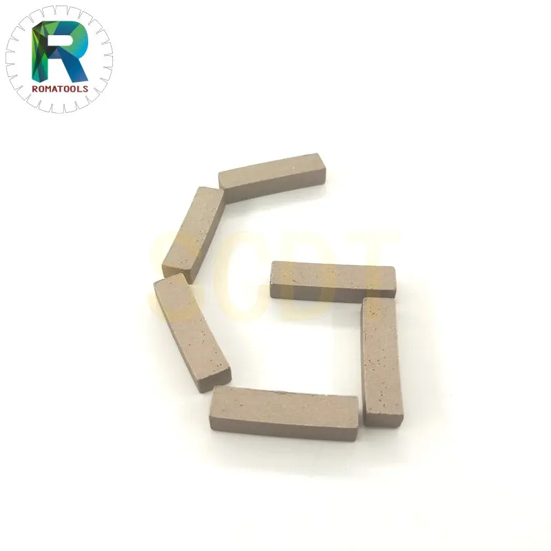 Romatools OEM/ODM utensili elettrici Nice Sharp 12mm segmenti di taglio marmo resistente all'usura segmenti di smerigliatura lama più venduti