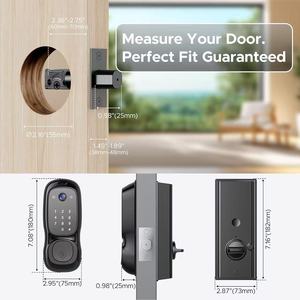 Cerradura Inteligente Yagu Tuya para Puerta de Madera, con Huella Digital, Contraseña, Sin Llave, de Aleación de Aluminio Grado B, con Cámara - Product Image 4