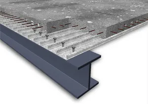 Decking in lamiera zincata per pavimenti in lamiera d'acciaio ondulata per la costruzione di strutture in acciaio