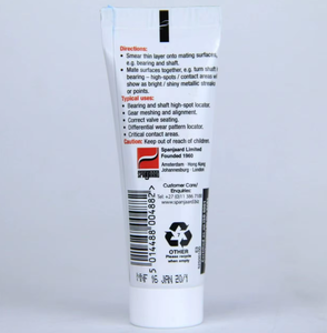 Pasta adhesiva original Spanjaard Mechanic Blue 30g de alto rendimiento para localizar puntos altos en rodamientos y ejes - Product Image 2