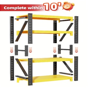 Étagère réglable en acier de 79 pouces, étagères de rangement robustes pour chambre à coucher, <span class=keywords><strong>garage</strong></span> - Product Image 1