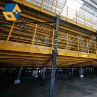 Étagères Industrielles Personnalisables, Plateforme d'Étagères Métalliques pour Grenier, Panneaux en Acier, Système de Rayonnage à 2 ou 3 Niveaux pour Stockage en Entrepôt