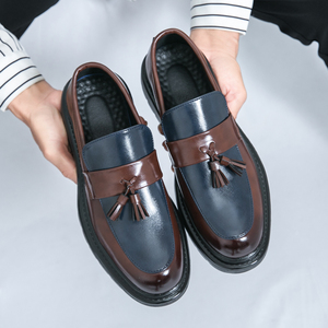Wholesale Navy Blue Suit Brown Shoes Custom Print Options | Alibaba.com
