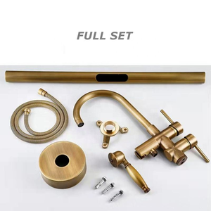 Robinet de baignoire autoportant en laiton-Mélangeur de douche de bain <span class=keywords><strong>sur</strong></span> pied mélangeur de douche de remplissage de baignoire avec <span class=keywords><strong>support</strong></span> au sol - Product Image 6