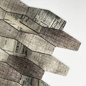 Carreaux muraux hexagonaux autocollants en tissu texturé super léger de 4 mm d'épaisseur au design moderne pour murs intérieurs et salles de bain - Product Image 5