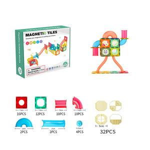 Trẻ Em Theo Dõi Xe Phiêu Lưu Trò Chơi Đồ Chơi Đá Cẩm Thạch Chạy 72 Mảnh Từ Gạch Đường Sắt Xe Đua Theo Dõi Xây Dựng Khối Đồ Chơi - Product Image 6