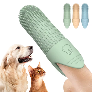 <span class=keywords><strong>Cepillo</strong></span> <span class=keywords><strong>de</strong></span> <span class=keywords><strong>Dientes</strong></span> para Mascotas Wellfine, <span class=keywords><strong>Cepillo</strong></span> <span class=keywords><strong>de</strong></span> <span class=keywords><strong>Dientes</strong></span> <span class=keywords><strong>de</strong></span> Silicona <span class=keywords><strong>de</strong></span> Grado Alimenticio para Perros y Gatos, Se Adapta a la Mayoría <span class=keywords><strong>de</strong></span> los Dedos - Product Image 1