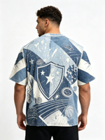 T-shirt en coton 100% de haute qualité OEM, taille plus, impression numérique personnalisée, logo, 270 g/m², t-shirt uni à col rond pour homme, t-shirt personnalisé