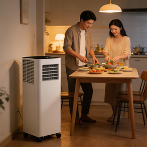 Climatiseur électrique portable 5000 BTU, refroidissement uniquement, classe A en termes d'efficacité énergétique, avec refroidissement rapide pour les foyers de 2 à 4 personnes - Product Image 5