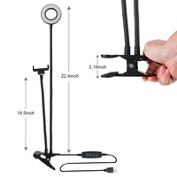 Bureau de mise à niveau du prix d'usine avec support de téléphone portable à distance sans fil éclairage photographique LED cercle Selfie anneau lumineux