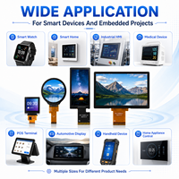Pantalla LCD TFT IPS de Alta Resolución de 0.96, 1.08, 1.28 y 1.3 Pulgadas, con Amplio Rango de Temperatura, para Relojes Inteligentes y Dispositivos Portátiles, con Muestra Rápida