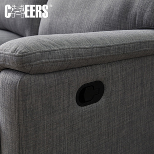 <span class=keywords><strong>MANWAH</strong></span> CHEERS Fauteuil Canapé en tissu dossier inclinable Repose-pied relevable Poignée manuelle latérale - Product Image 2