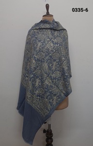100% <b>Wool</b> With Fine Embroidery <b>Shawls</b> Or Scarf - Product Image 3