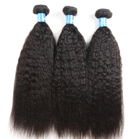 100% 10A Grade Brut Non Transformés Mongol Vierge Cheveux Armure, Kinky Droite, Afro Crépus Bouclés Cheveux Bundle Extensions