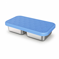 Boîte à lunch Eversoul rectangulaire en acier inoxydable 304 avec compartiments, couvercle en silicone hermétique, boîte à bento pour la conservation des aliments